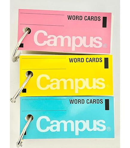 Amazon | コクヨ キャンパス 単語カード カバー付表紙 サイズ大